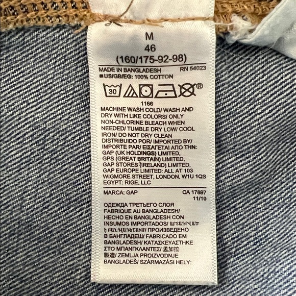 Women’s GAP Denim Distressed Wash Slouch Overalls - Picture 13 of 14